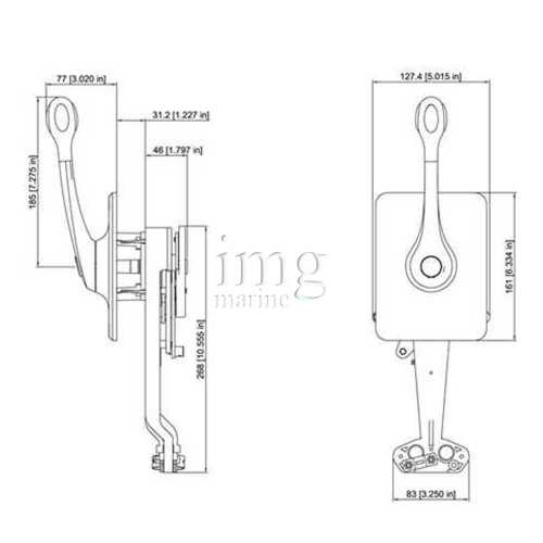 Comando monoleva B400 misure