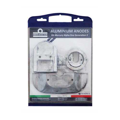 Kit anodi in alluminio per Mercruiser Alpha
