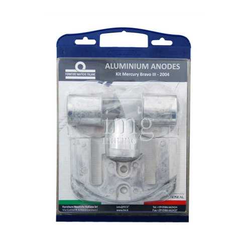 Kit anodi in alluminio per Mercruiser Bravo 3