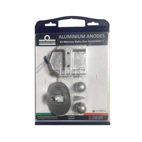 Kit anodi in alluminio per Mercruiser Alpha