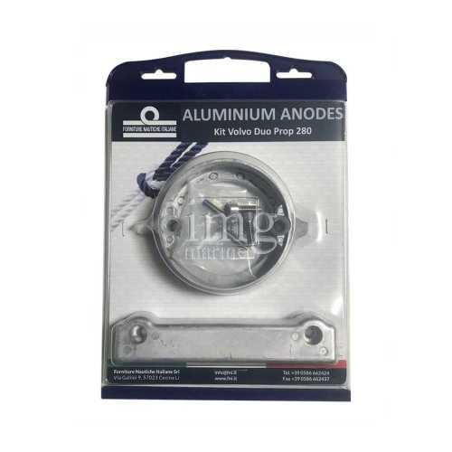 Kit anodi in alluminio per Volvo 280 Duo Prop
