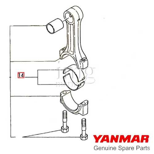 Bronzine biella serie GM Yanmar disegno