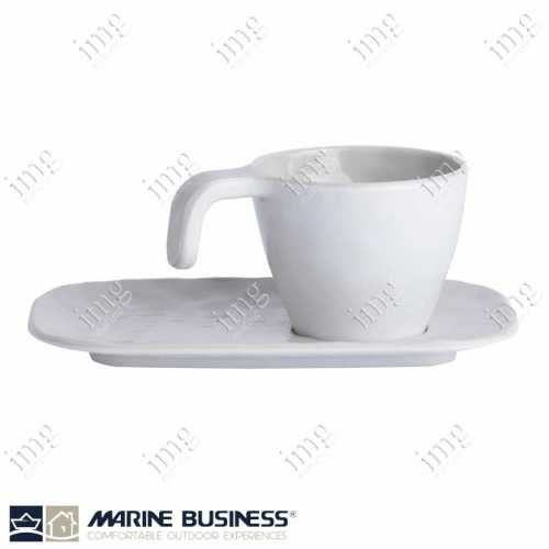 Tazzine caffè con piattini Summer Bone Marine Business