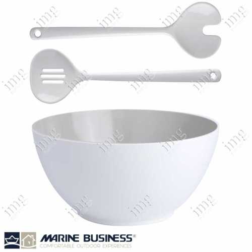 Marine Business Insalatiera Summer Bone con posate in melamina infrangibile