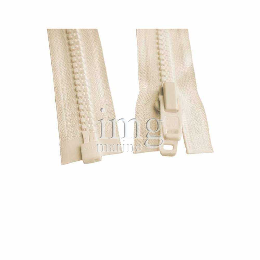 Cerniere lampo YKK beige zip catena 10 per uso nautico Lunghezza cm 50 cm -  Colore Beige