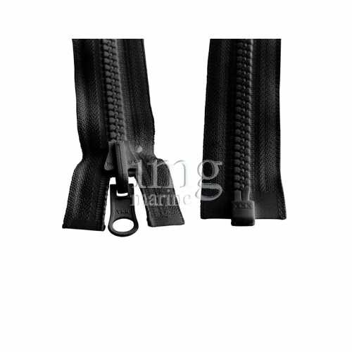 Cerniera lampo YKK nero zip catena 8 per uso nautico