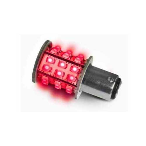 Lampadina 30 smd Led BAY15D rossa