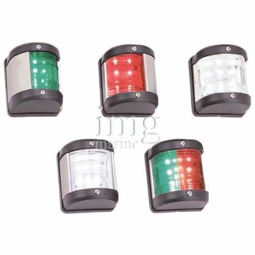 Fanali di navigazione Midi Led Black per barche fino a 12m