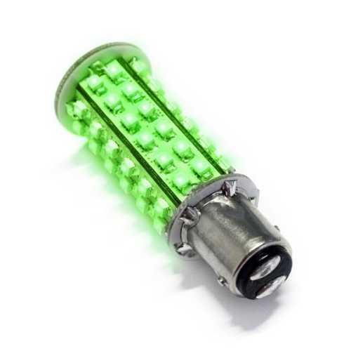 Lampadina 60 smd Led BAY15D verde