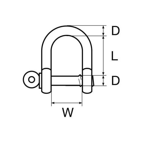 Grillo lungo inox AISI 316 carico di rottura dichiarato