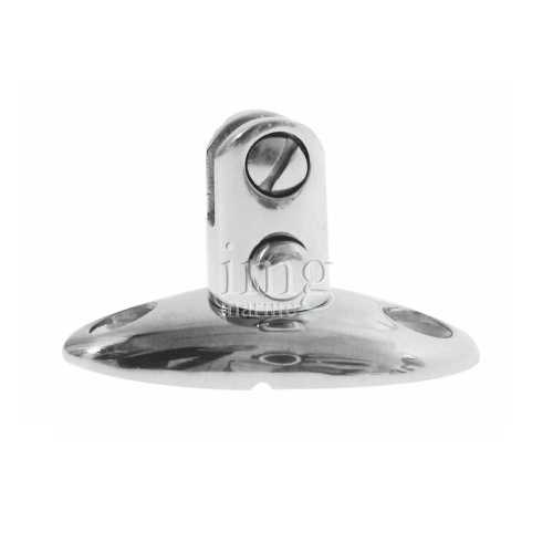 Base a forcella con perno estraibile inox 316