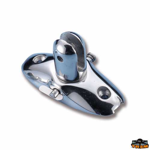 Base a forcella con perno estraibile inox 316