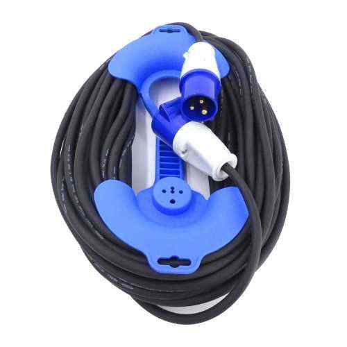 Avvolgitore per cavi e anchina, con maniglia