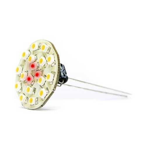 Lampadina 18 Led Dualvision G4 Ø 30 rossa