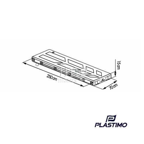 Passerella gonfiabile Plastimo misure