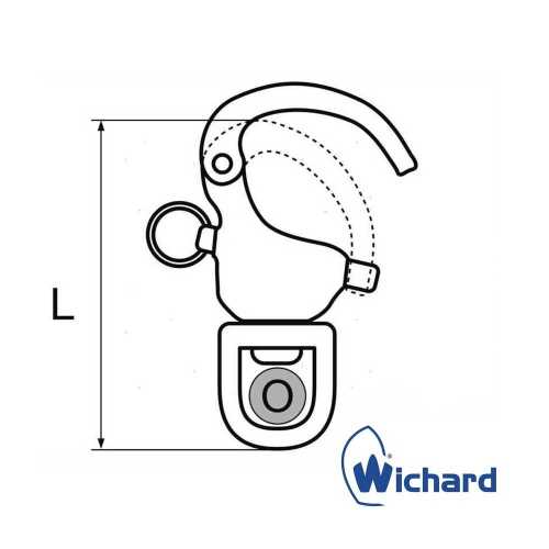 Moschettone Spi occhio girevole Wichard misure