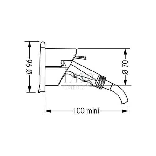 Box Porta Doccia Bianco Plastimo mis Box Porta Doccia Bianco Plastimo mis