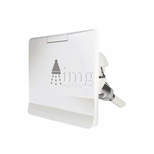 Box Porta Doccia Bianco Quadrato Plastimo
