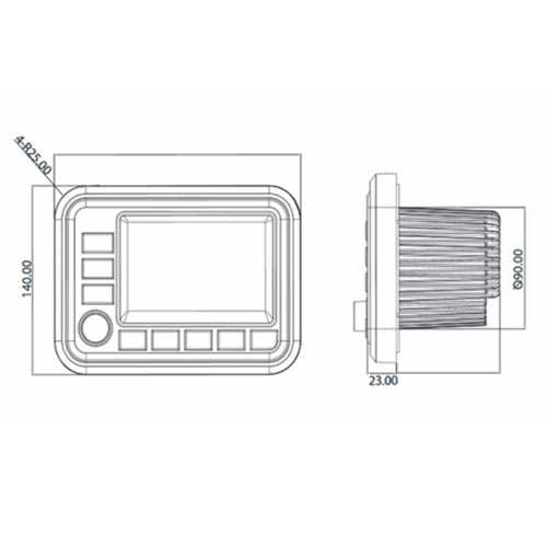 Stereo da cruscotto MGV550B Boss Marine
