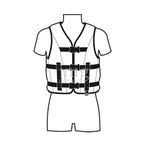 Giubbotto Reef aiuto al galleggiamento Veleria San Giorgio disegno