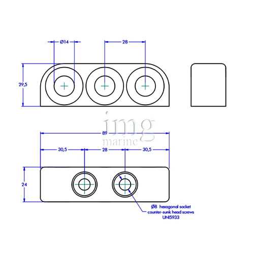 Multi Ring Organizer 3 Fori Antal misure