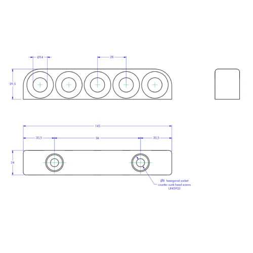 Multi Ring Organizer 5 Fori Antal misure