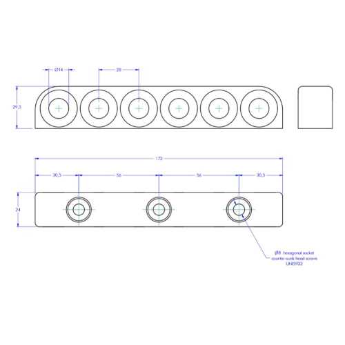 Multi Ring Organizer 6 Fori Antal misure