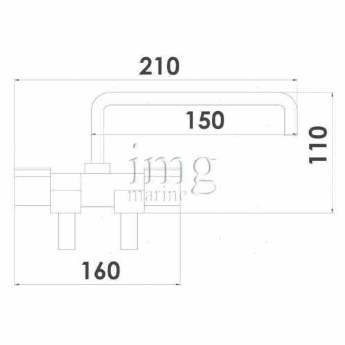 Rubinetto miscelatore 2 Extreme misure
