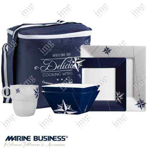 Servizio stoviglie quadrati 25 pezzi Northwind Marine Business
