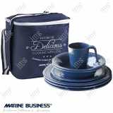 Servizio stoviglie Marine Business Set piatti 17 pezzi Blue Harmony