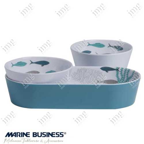 Set aperitivo composto da 3 pezzi serie Coastal Marine Business
