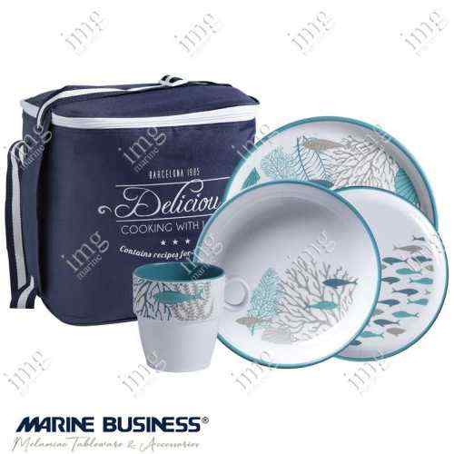 Servizio stoviglie per 6 persone serie Coastal Marine Business