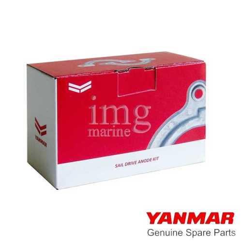 Anodo ganascia 2 sezioni Sail Drive SD20-25-40-50-60 Yanmar 196450-02600