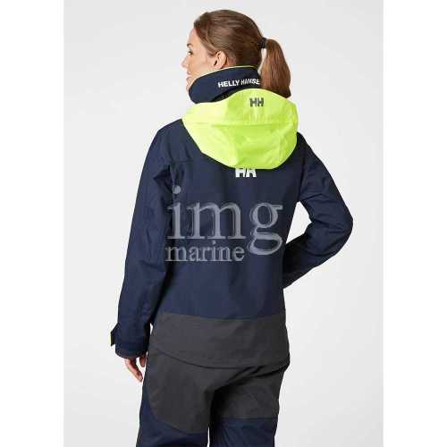Giacca Cerata PIER Jacket Helly Hansen Donna modello retro Blue Navy