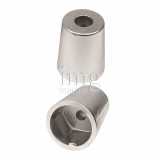 Anodo ogiva con innesto conico esagonale per assi portaelica