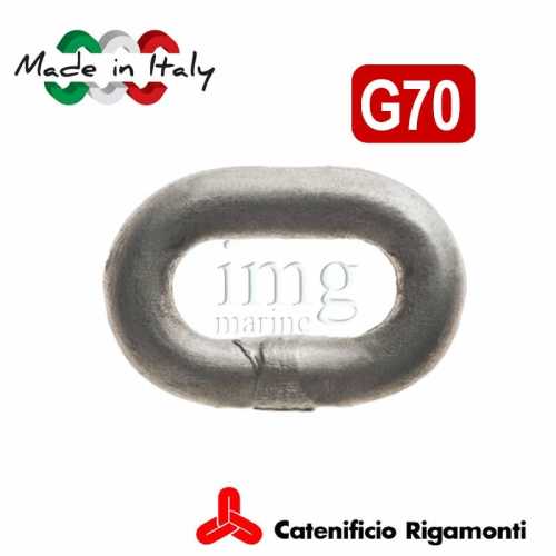 Catena calibrata zincata G65-70 Ø 10 passo 30 Nautis Rigamonti