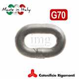 Catena calibrata zincata G65-70 Ø 10 passo 30 Nautis Rigamonti