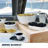 Stoviglie infrangibili Summer Marine Business Mustard & Black in melamina