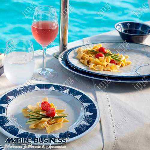 Piatto piano con piatto dessert Pacific Marine Business