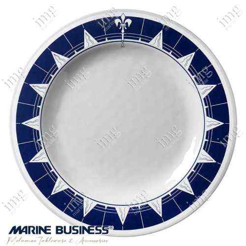 Set Piatti 17 pezzi Pacific Marine Business infrangibili in melamina - piatto piano