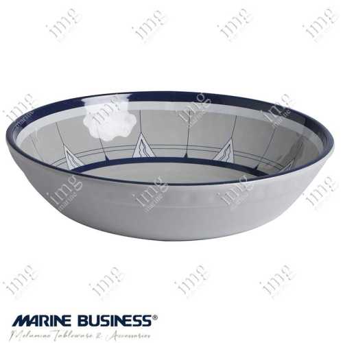 Set Piatti 17 pezzi Pacific Marine Business infrangibili in melamina - piatto fondo