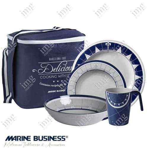 Servizio stoviglie 17 pezzi Pacific Marine Business infrangibili in melamina
