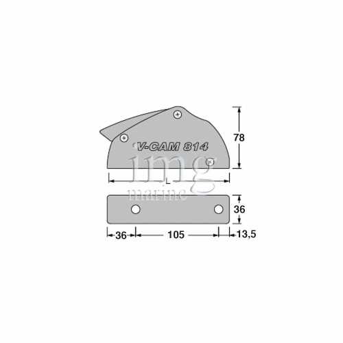 Stopper V-Cam 814 Antal con camma a V
