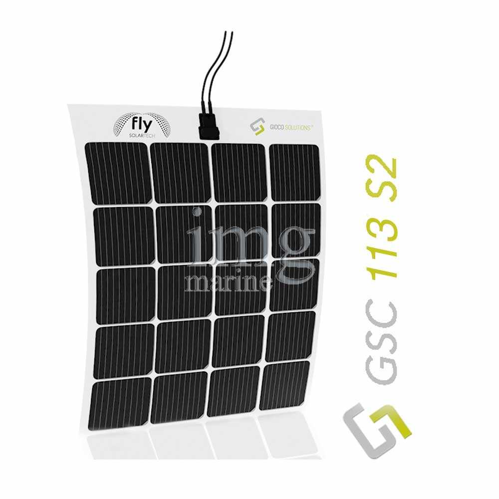 Pannello solare fotovoltaico flessibile Monocristallino GSC Fly Solartech Serie 2 113Watt
