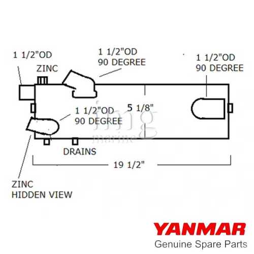 Scambiatore di calore 5" X 23" disegno