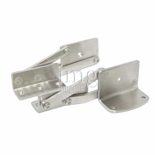 Coppia di cerniere a pantografo in acciaio inox