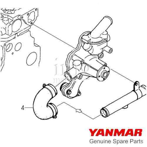 Manicotto in gomma 28 Yanmar disegno