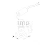 Luce di cortesia a LED Aurora Square disegno