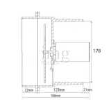 Aspiratore Ocean In - Line Flow disegno