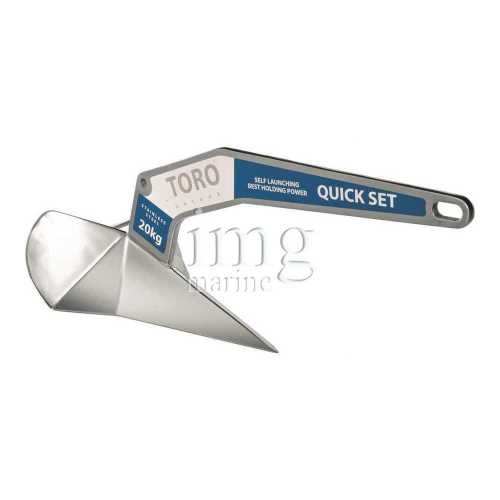 Ancora Toro originale in acciaio inox aisi 316 lato